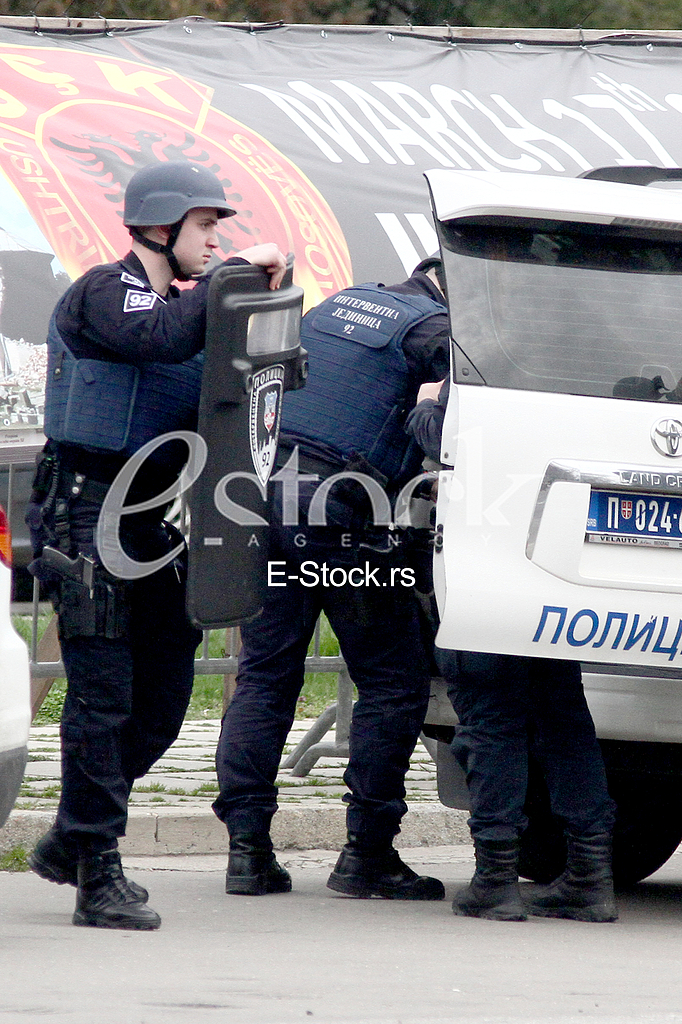The arrest of the suspect 