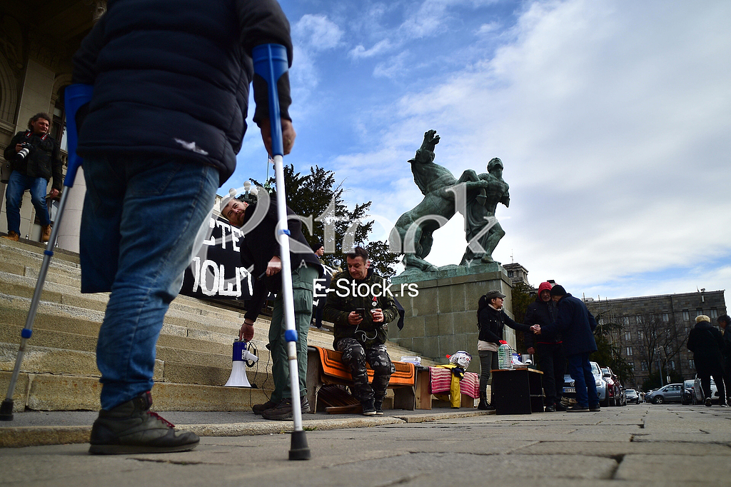 Protest ratnih veterana i vojnih invalida