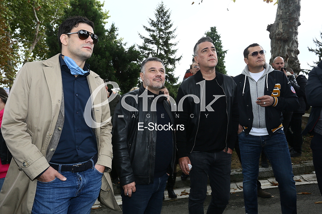 Milan Maric, Bane Obradovic, Zeljko Joksimovic i Aco Pejovic