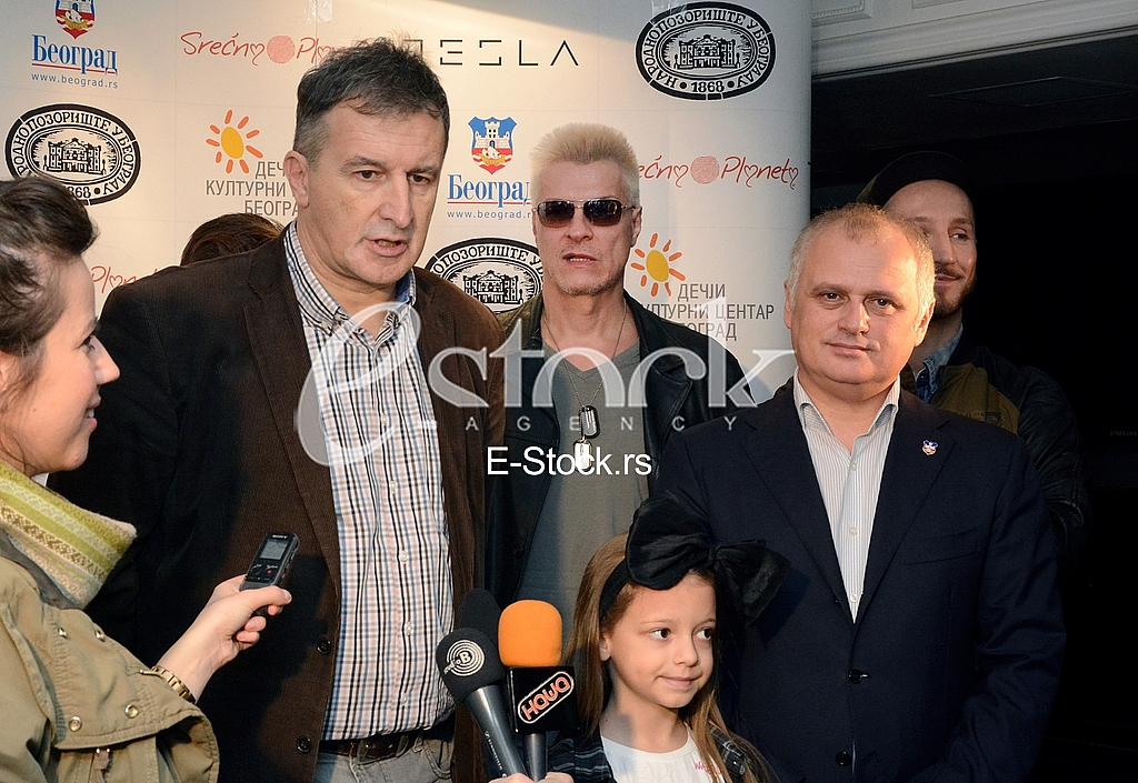 Press conference before the children's play at the National Theatre, 