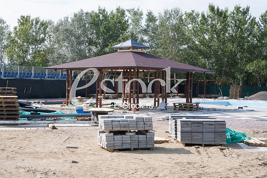 Aqua park construction site, Ada Ciganlija