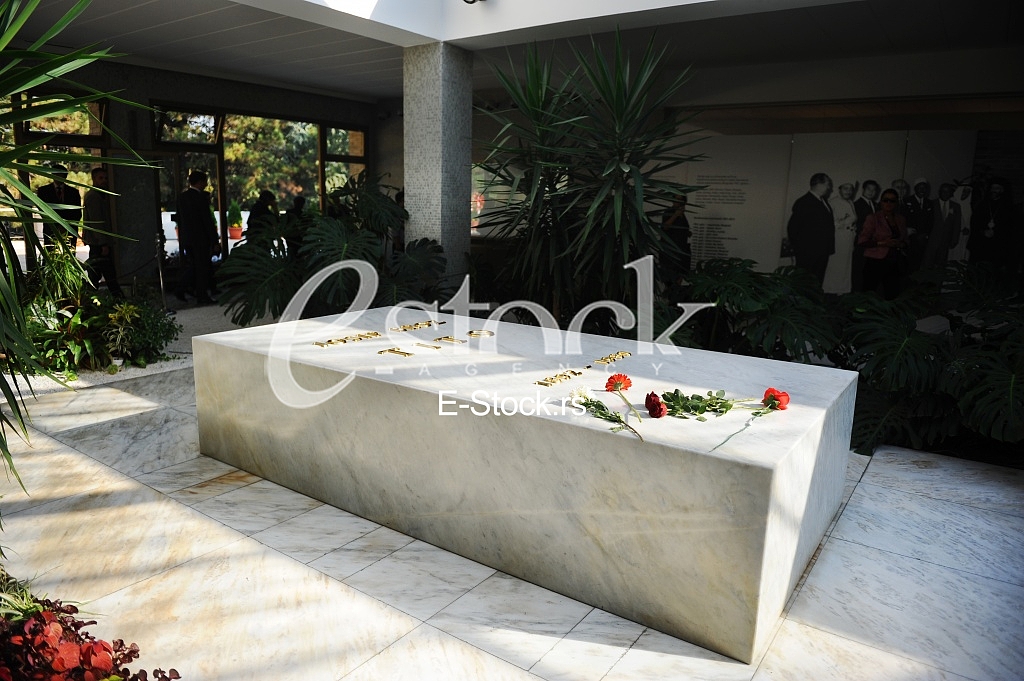 Jovanka Broz buried next to her husband Josip Broz Tito Jovanka Broz buried next to her husband Josip Broz Tito