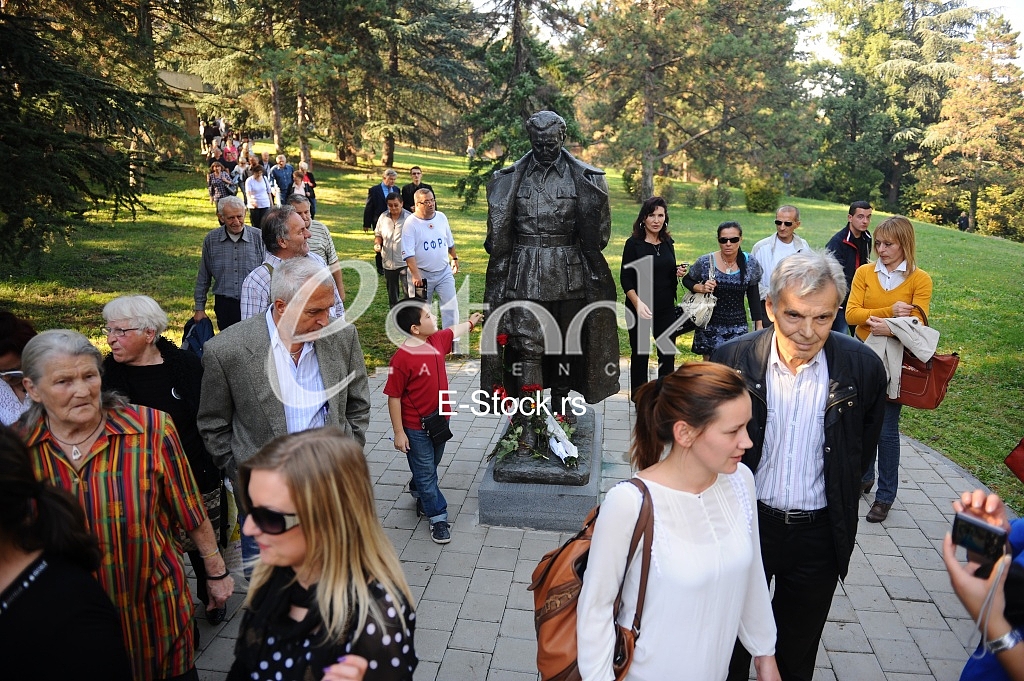 Jovanka Broz buried next to her husband Josip Broz Tito Jovanka Broz buried next to her husband Josip Broz Tito