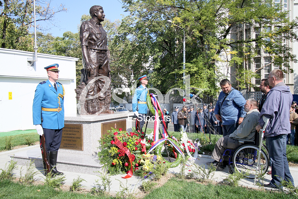 The monument to Major Milan Tepic