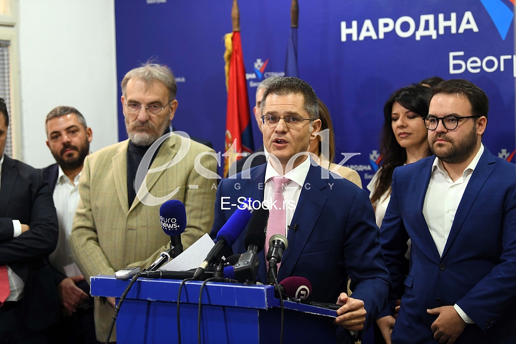 Sinisa Kovacevic, Vuk Jeremic i Stefan Jovanovic, Konferencija Narodna stranka