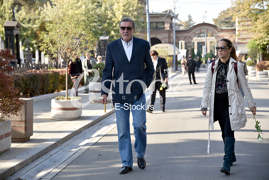 The funeral of actress Milena Dravic