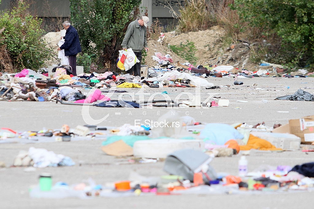 the flea market in New Belgrade