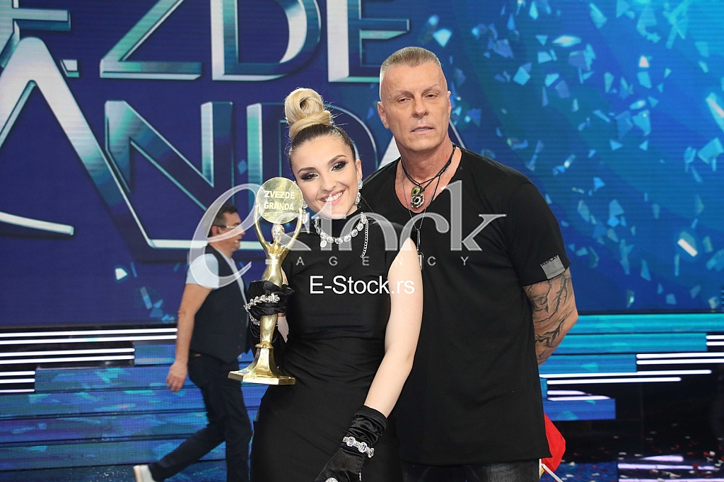 Slavica Angelova pobednica i mentor Djordje Nikolic Djordje David