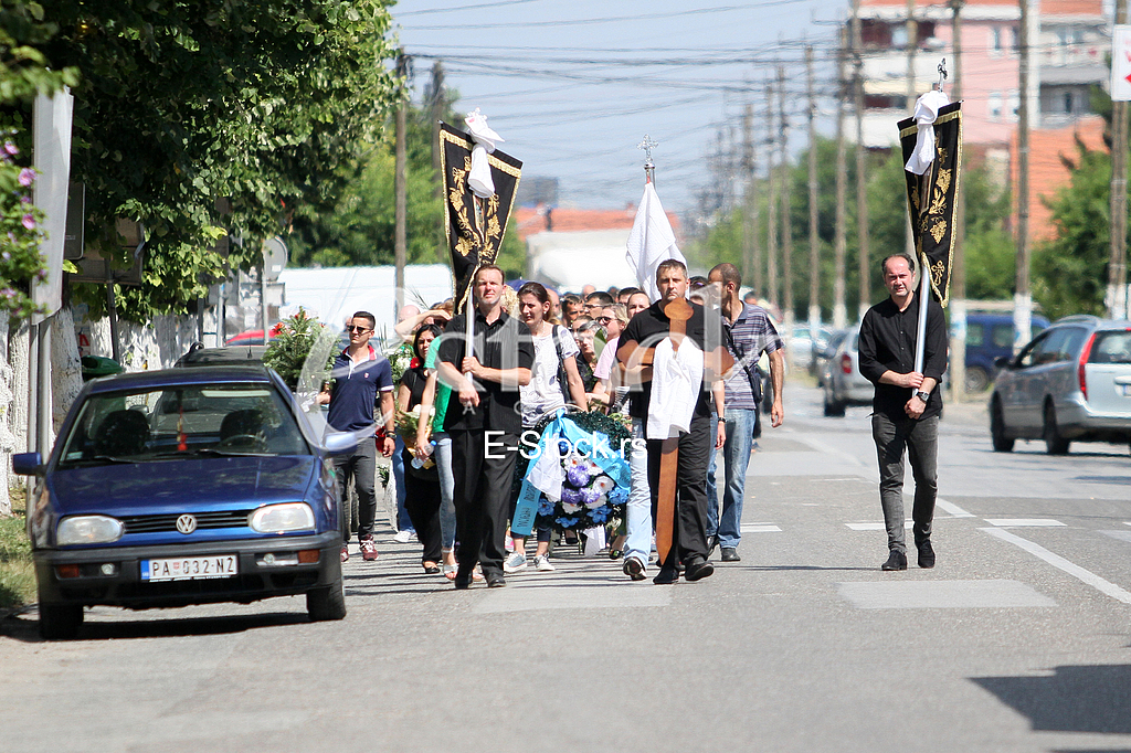 The funeral of Igor Zivanovic 