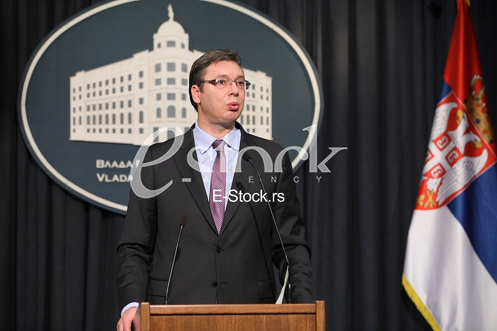 Prime Minister Aleksandar Vucic said today that he was sorry that Croatian officials will not review the facts and look truth in the eye and said that as of today, members of the government of Serbia to refrain from any kind of reaction to the statem