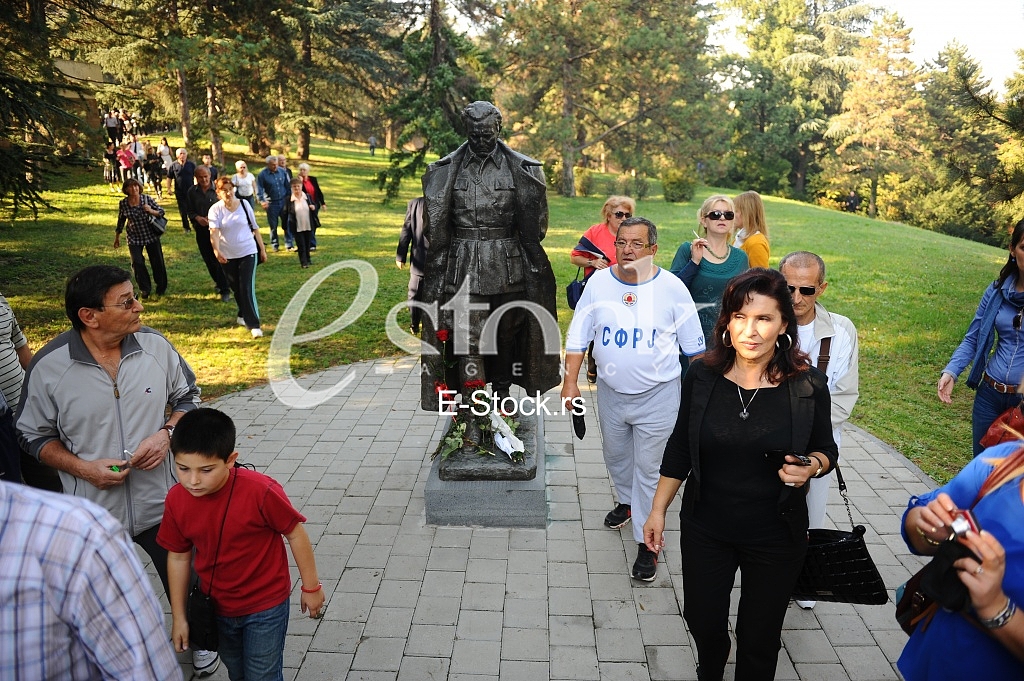 Jovanka Broz buried next to her husband Josip Broz Tito Jovanka Broz buried next to her husband Josip Broz Tito