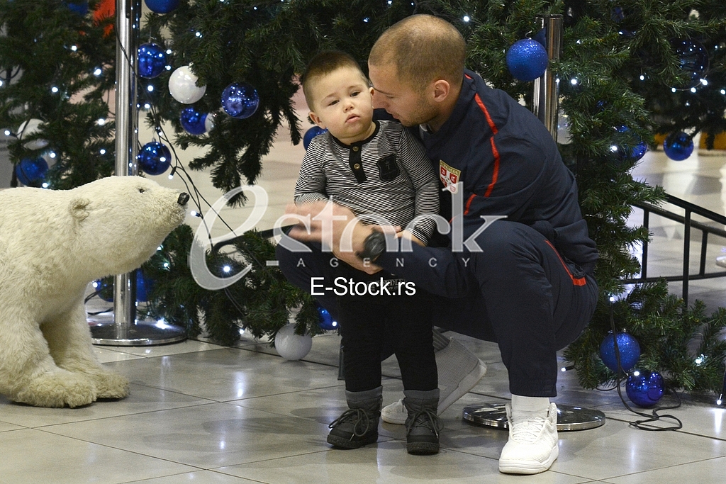  Serbia national football team at the airport traveling to the USA
