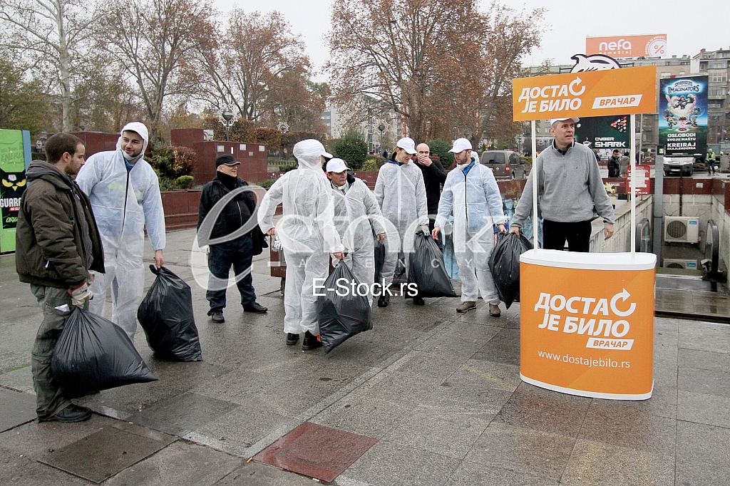 The process of cleaning the underground passage