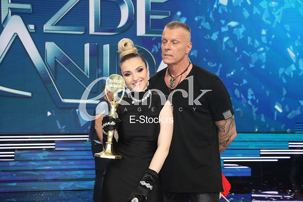 Slavica Angelova pobednica i mentor Djordje Nikolic Djordje David