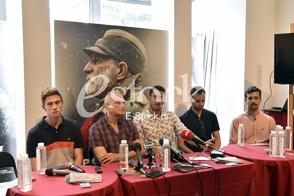 Movie King Peter the First, press conference
