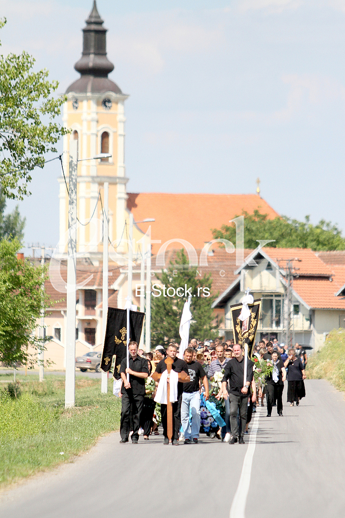 The funeral of Igor Zivanovic 