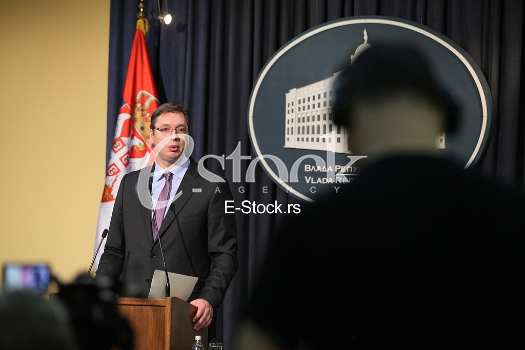 Prime Minister Aleksandar Vucic said today that he was sorry that Croatian officials will not review the facts and look truth in the eye and said that as of today, members of the government of Serbia to refrain from any kind of reaction to the statem