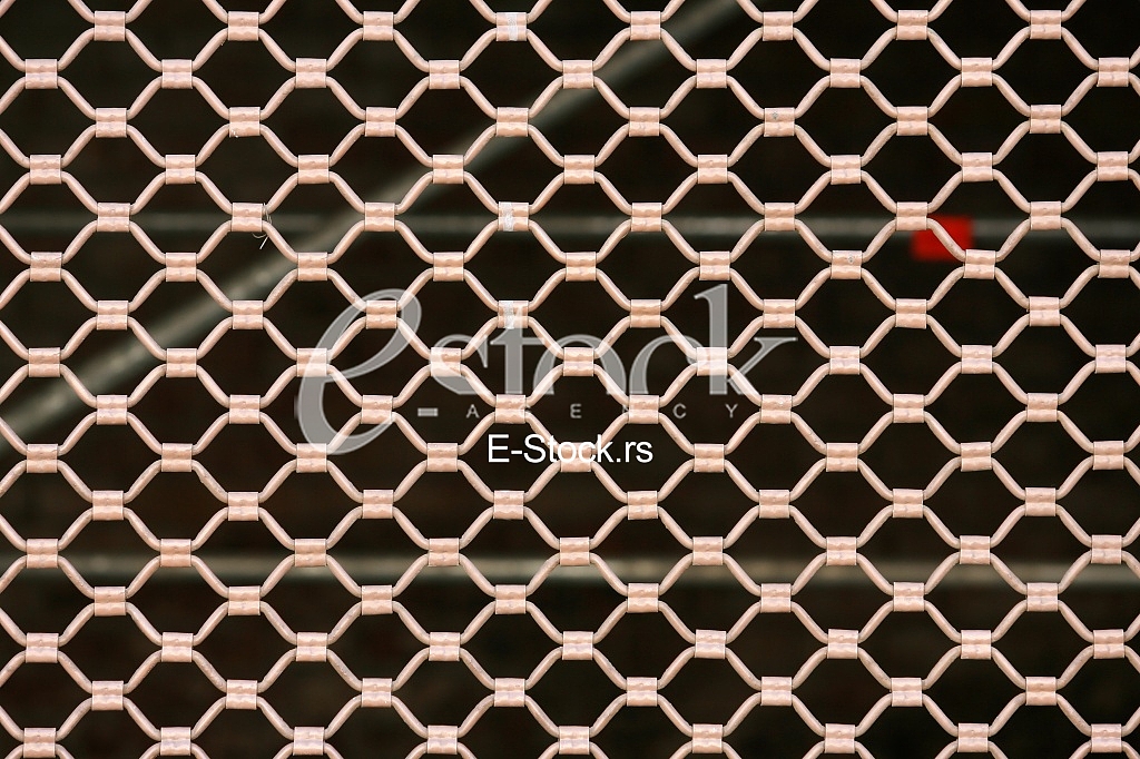 metallic security net with black background