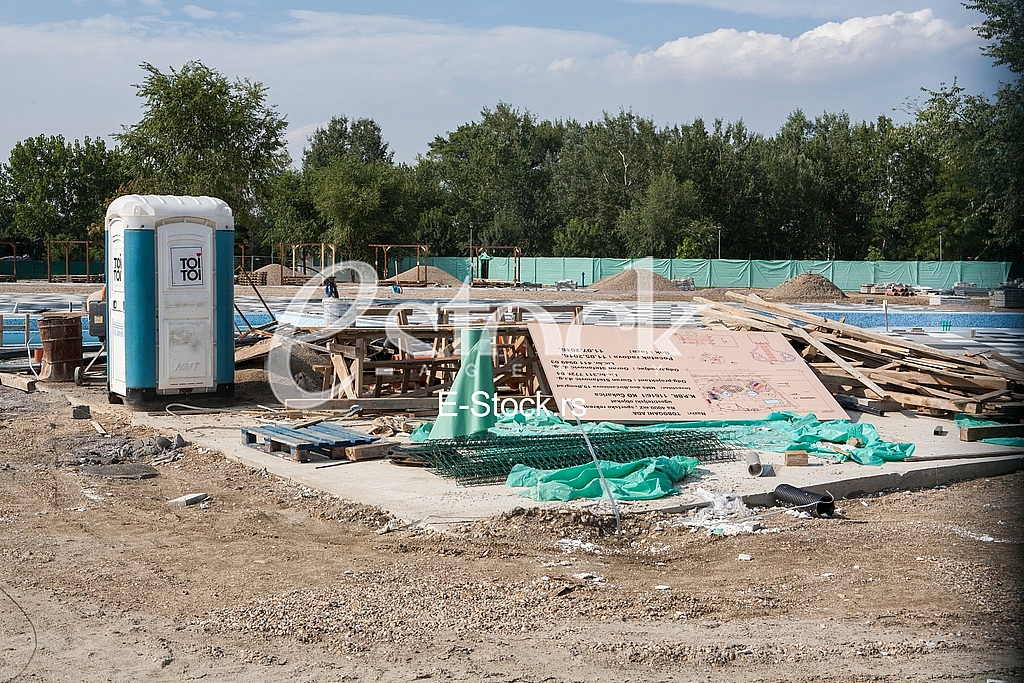 Aqua park construction site, Ada Ciganlija