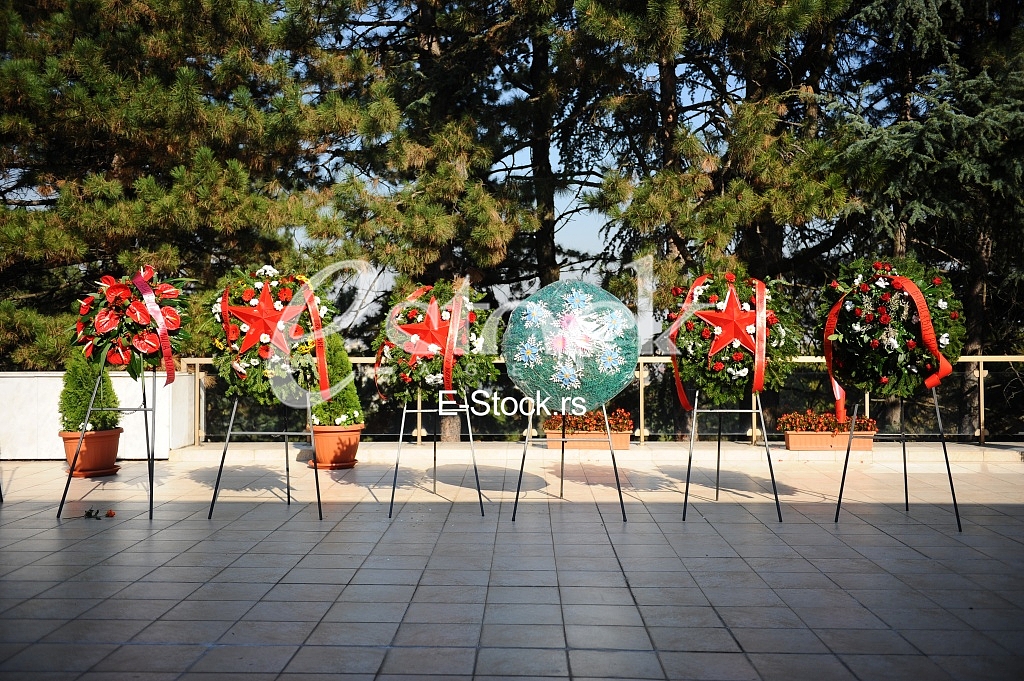 Jovanka Broz buried next to her husband Josip Broz Tito Jovanka Broz buried next to her husband Josip Broz Tito