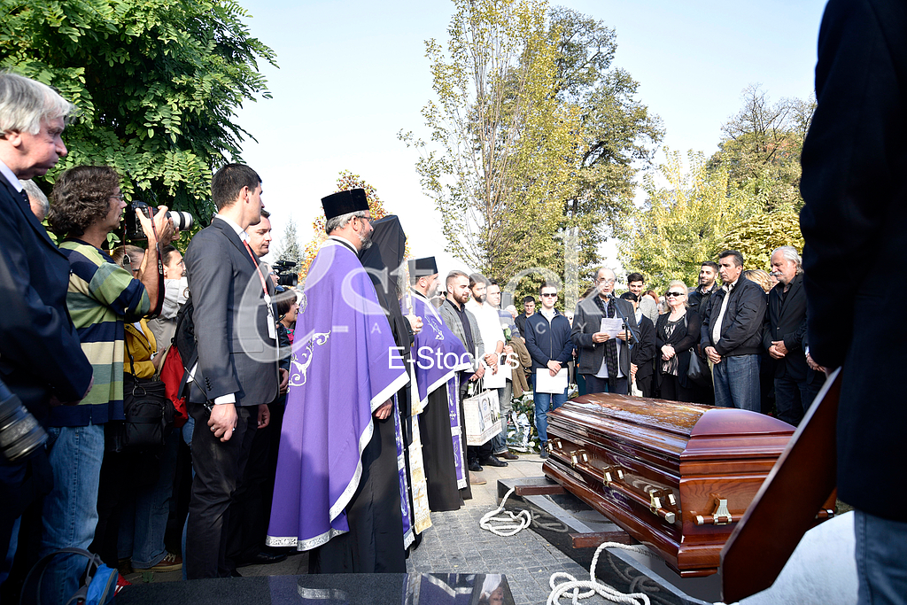 The funeral of actress Milena Dravic
