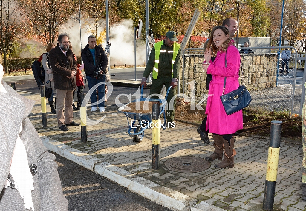 planting trees, military barracks planting trees, military barracks