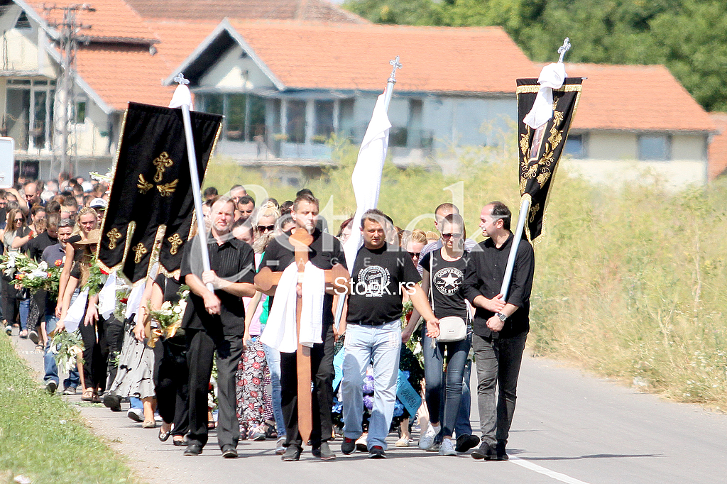 The funeral of Igor Zivanovic 