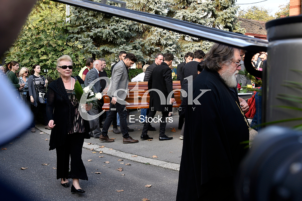 The funeral of actress Milena Dravic The funeral of actress Milena Dravic