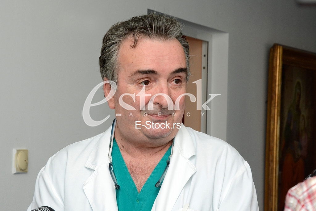 actor Milos Bikovic spending time with children at the Department of Oncology