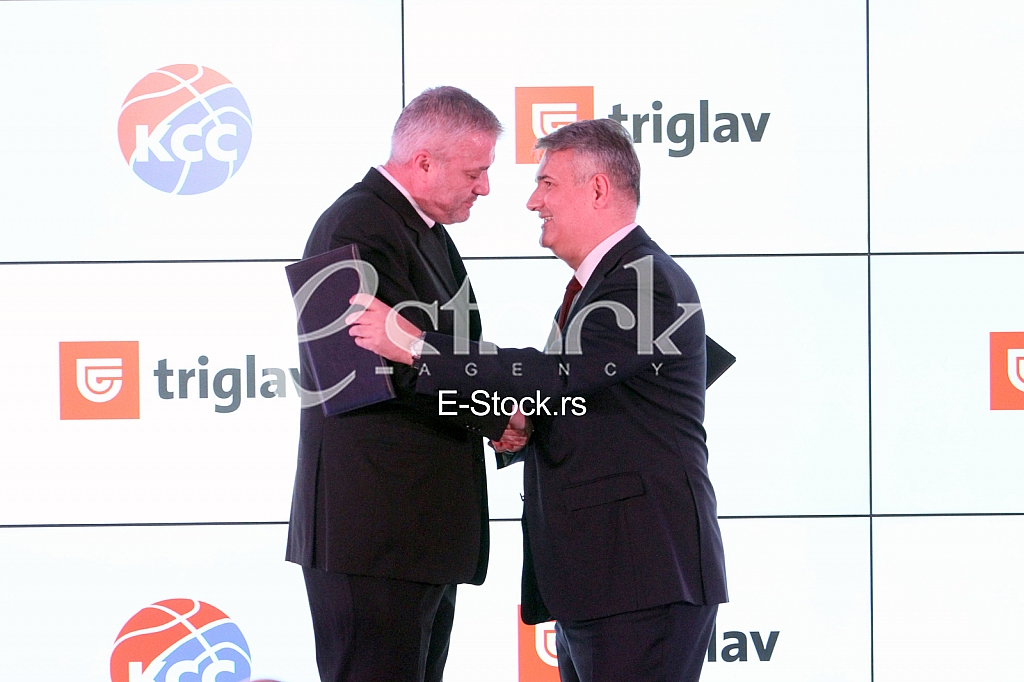 Dragan Markovic generalni direktor Triglav Osiguranja Beograd i Predrag Danilovic predsednik kosarkaskog saveza Srbije Dragan Markovic generalni direktor Triglav Osiguranja Beograd i Predrag Danilovic predsednik kosarkaskog saveza Srbije