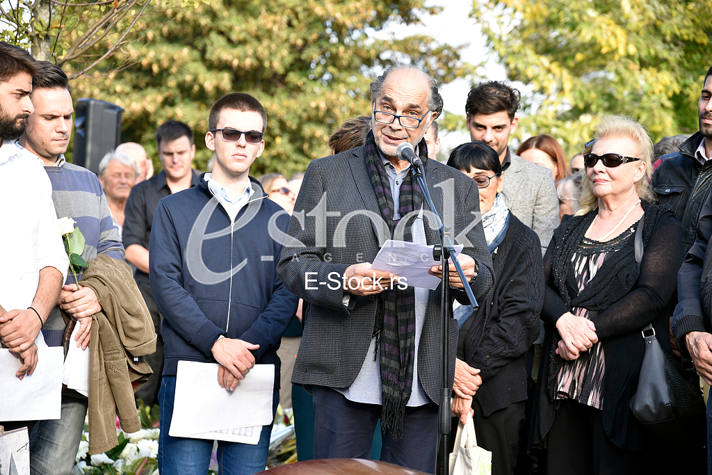The funeral of actress Milena Dravic