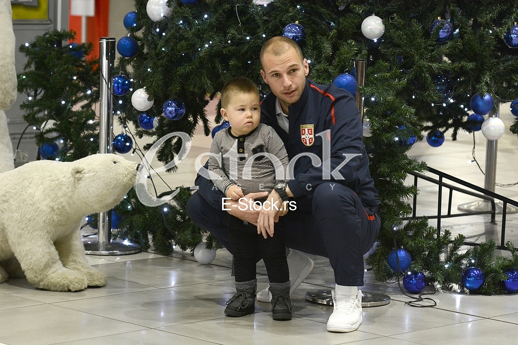  Serbia national football team at the airport traveling to the USA