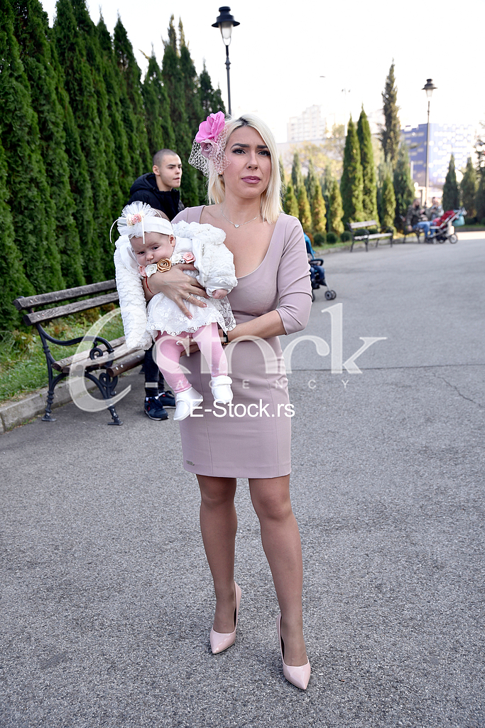 TV  Happy host Jovana Jeremic is baptizing her daughter Lea