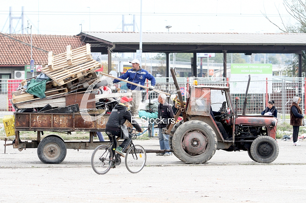 the flea market in New Belgrade the flea market in New Belgrade