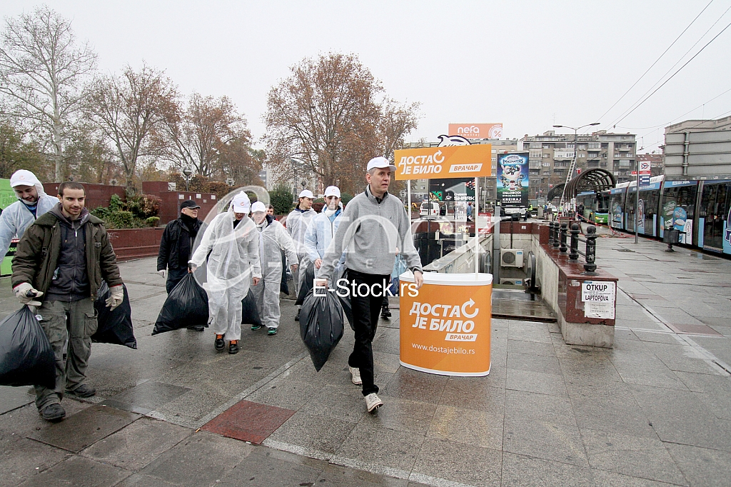 The process of cleaning the underground passage