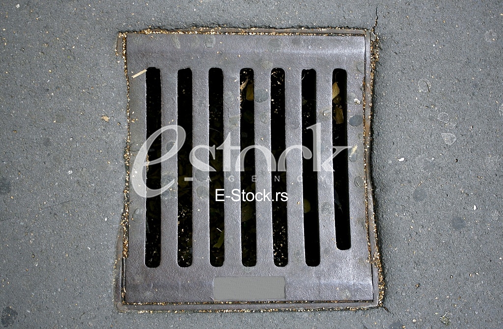 Manhole cover metal storm drain