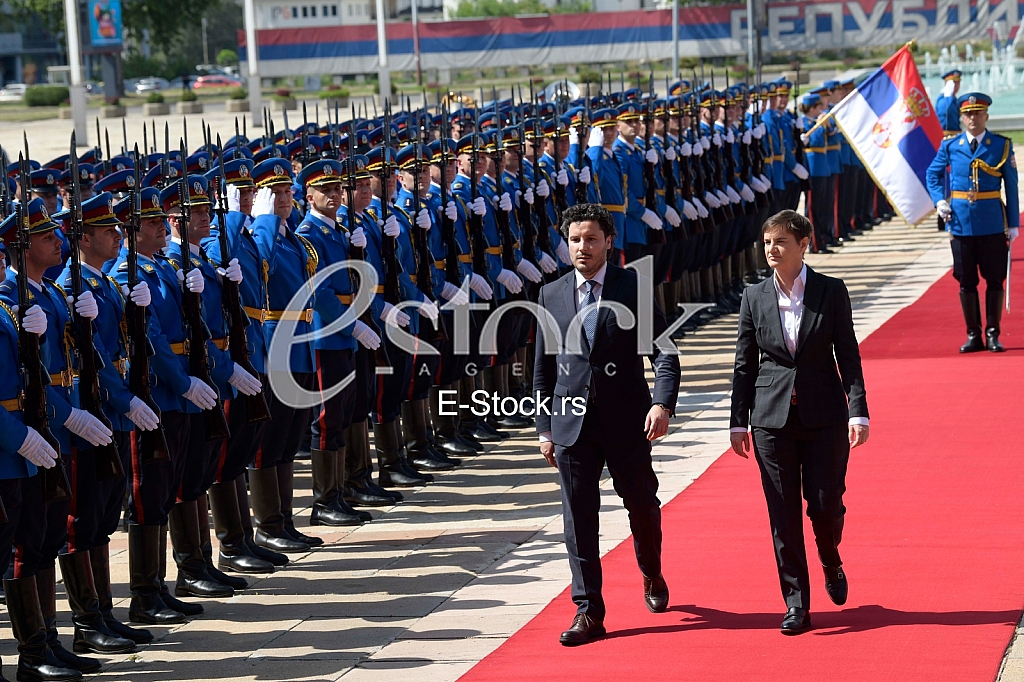 Dritan Abazovic premijer Crne Gore i Ana Brnabic premijerka Srbije