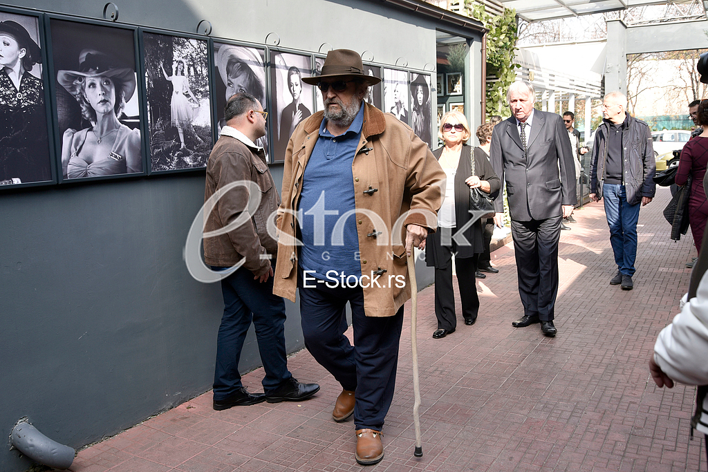 The funeral of actress Milena Dravic