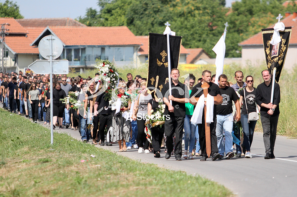 The funeral of Igor Zivanovic 