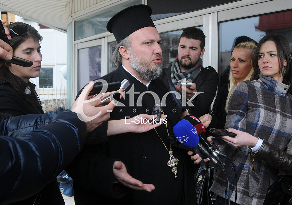 The priest Velibor Dzomic