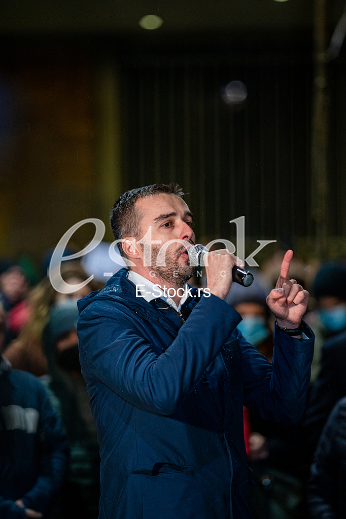 PROTEST - Kreni Promeni ispred predsedništva