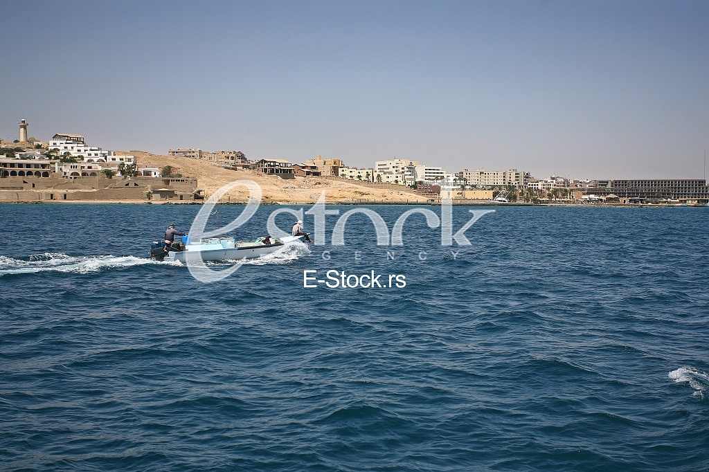 summer beach and Red Sea in Egypt