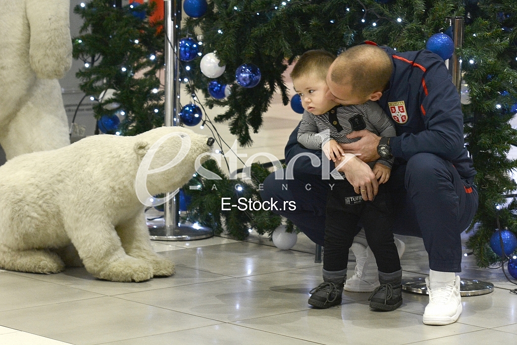  Serbia national football team at the airport traveling to the USA