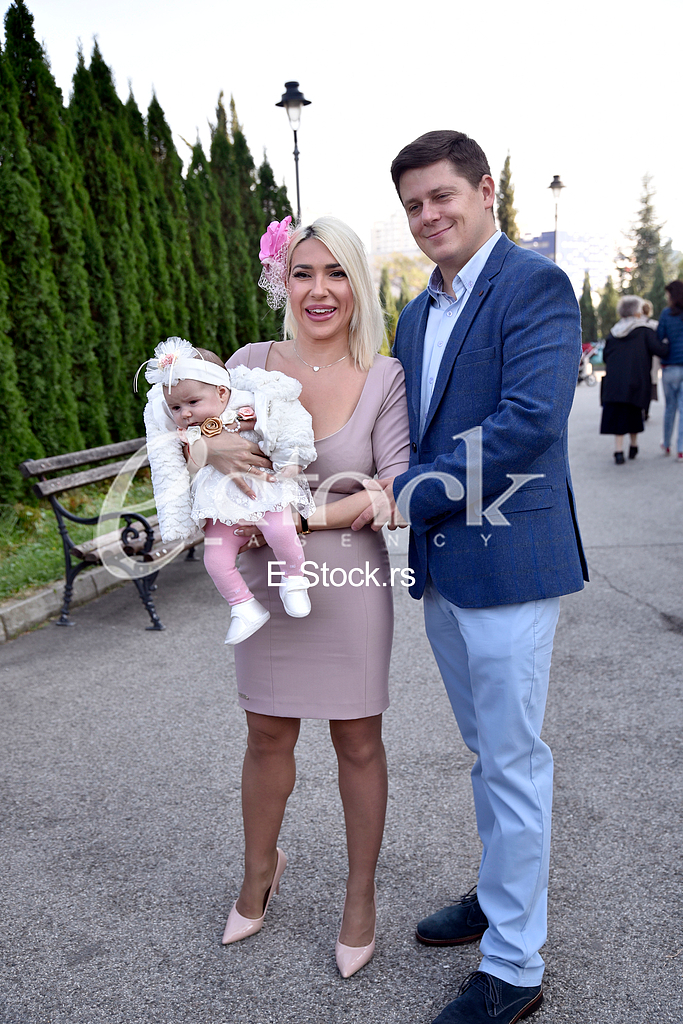 TV  Happy host Jovana Jeremic is baptizing her daughter Lea