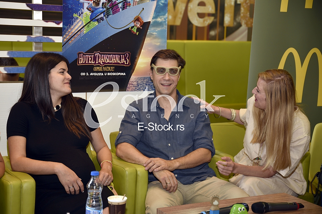 Press conference for the cartoon Hotel Transylvania third part