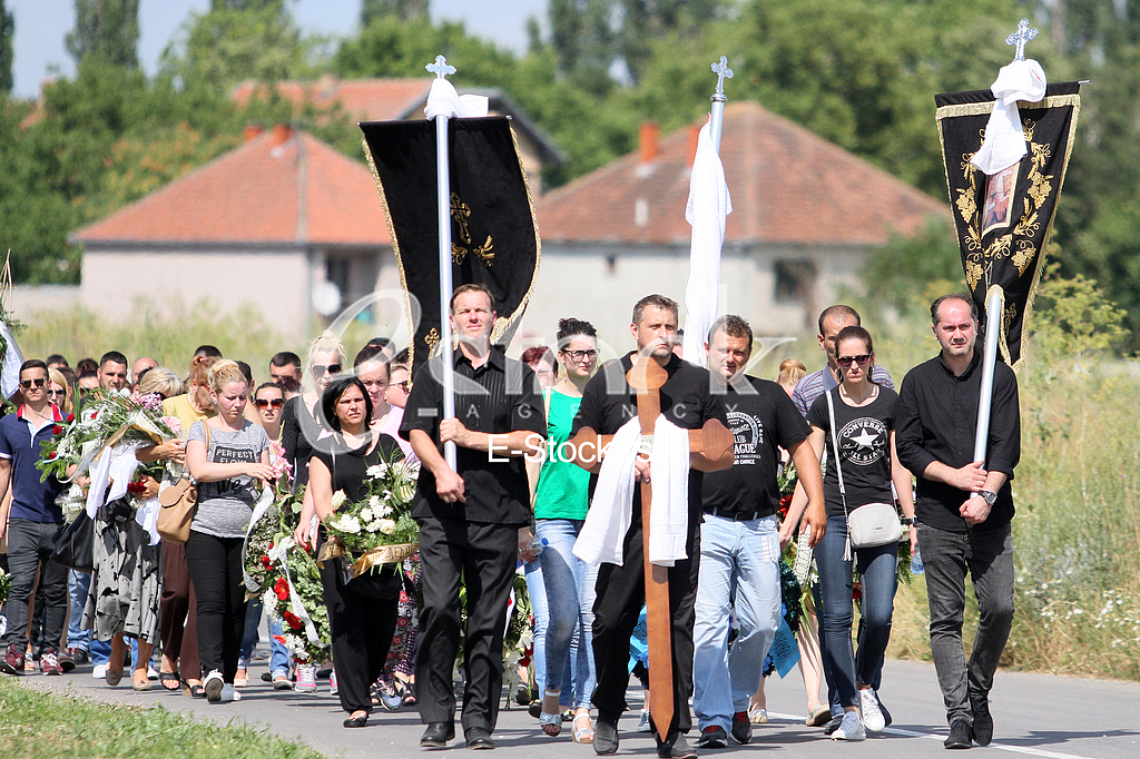 The funeral of Igor Zivanovic 
