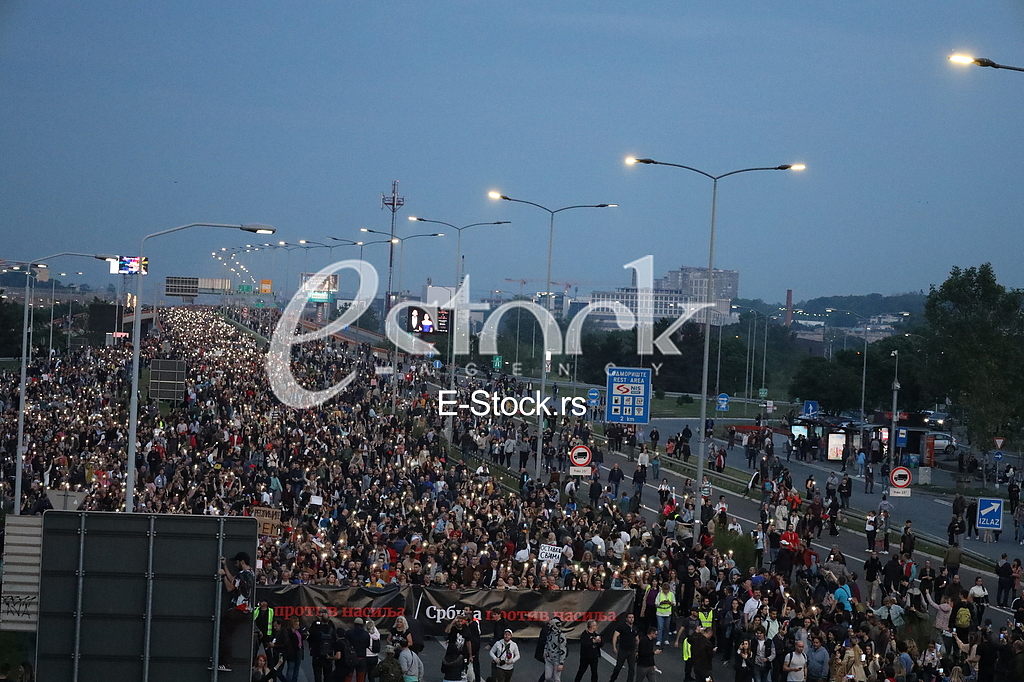 Protest Srbija protiv nasilja