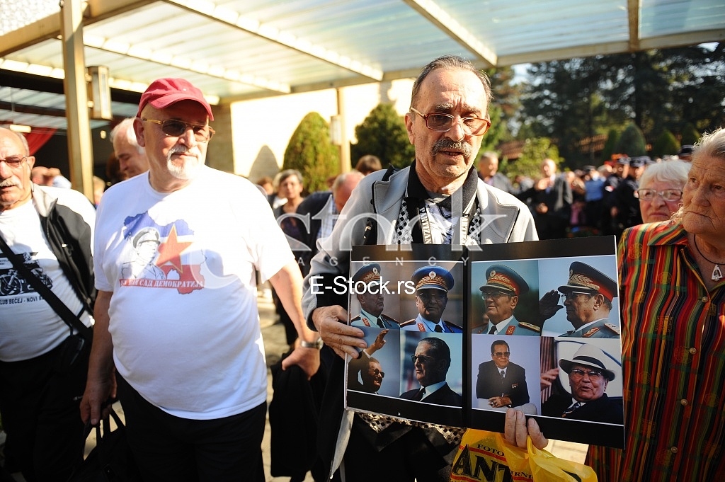 Jovanka Broz buried next to her husband Josip Broz Tito Jovanka Broz buried next to her husband Josip Broz Tito