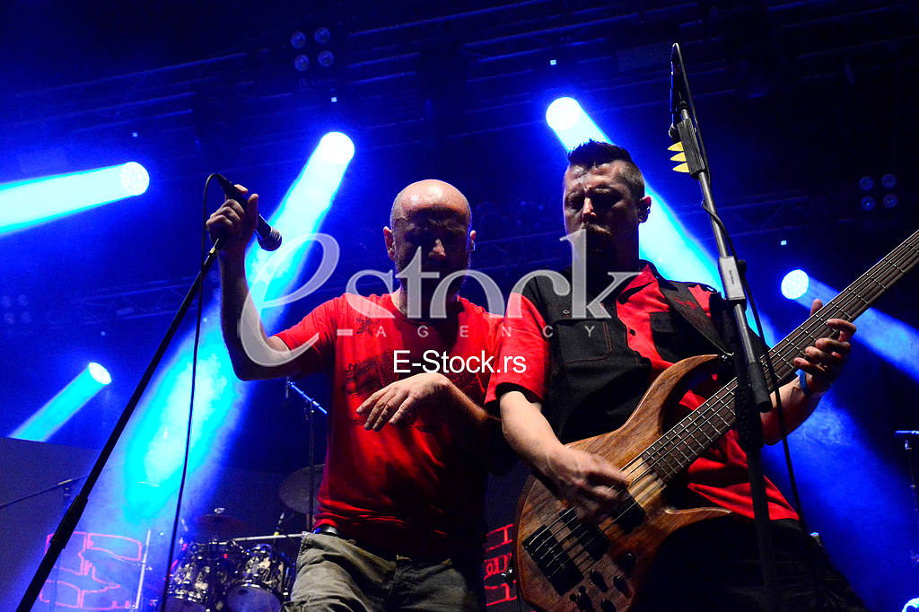 Kalemegdan sport play ground of basketball klub Partizan, music concert of 