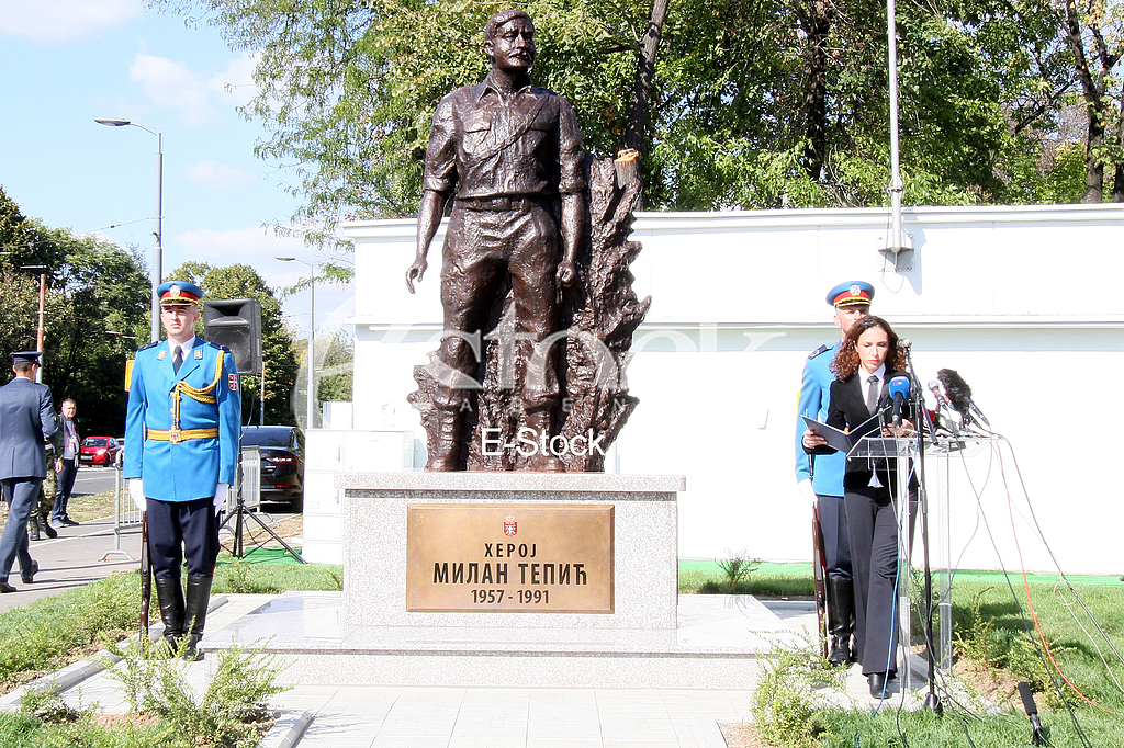 The monument to Major Milan Tepic